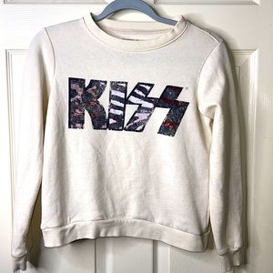 Pre loved Kiss Cropped Sweater